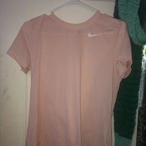 baby pink nike top